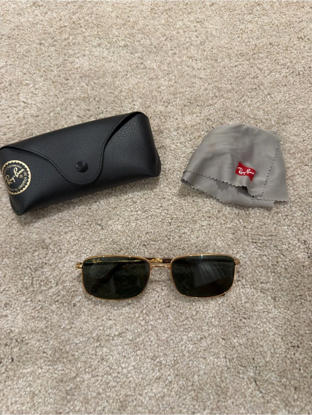Ray-Ban Gold Frame Sunglasses